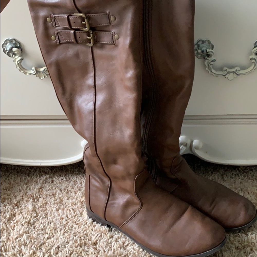 Brown Forever 21 Riding Boots